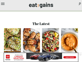 'eatthegains.com' screenshot