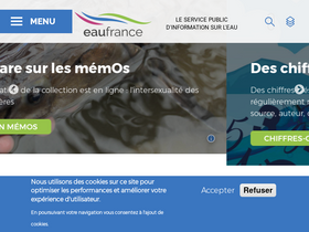 'eaufrance.fr' screenshot