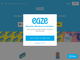 'eaze.com' screenshot