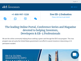 'eb5investors.com' screenshot