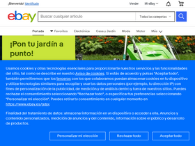 'ebay.es' screenshot