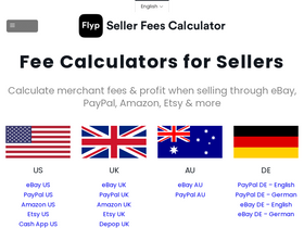 'ebayfeescalculator.com' screenshot