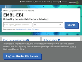 'ebi.ac.uk' screenshot