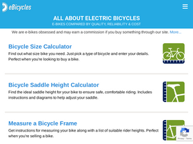 'ebicycles.com' screenshot