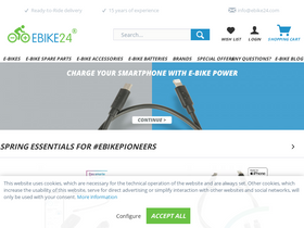 'ebike24.com' screenshot