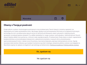 'ebilet.pl' screenshot