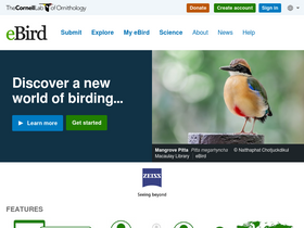 'ebird.org' screenshot