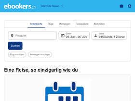 'ebookers.ch' screenshot