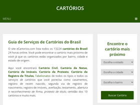 'ecartorios.com' screenshot
