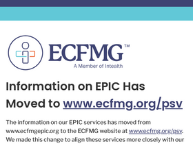 'ecfmgepic.org' screenshot