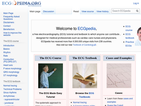 'ecgpedia.org' screenshot