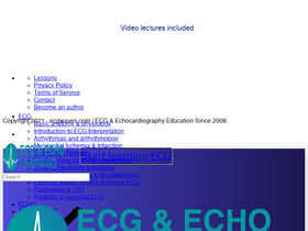'ecgwaves.com' screenshot