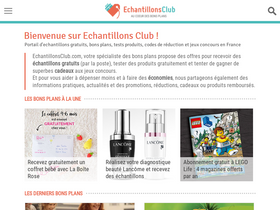 'echantillonsclub.com' screenshot