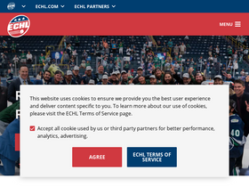 'echl.com' screenshot