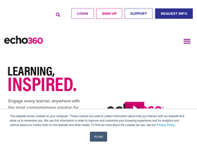 'echo360.com' screenshot