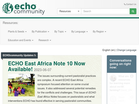 'echocommunity.org' screenshot
