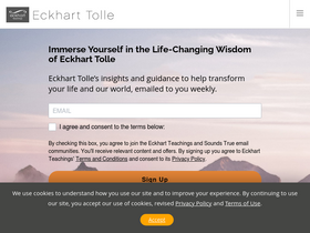 'eckharttolle.com' screenshot