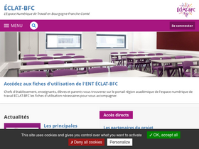'eclat-bfc.fr' screenshot