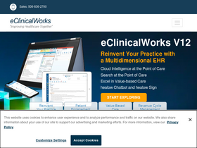 'eclinicalworks.com' screenshot