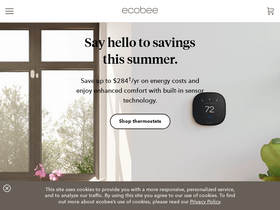 'ecobee.com' screenshot