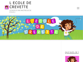'ecoledecrevette.fr' screenshot