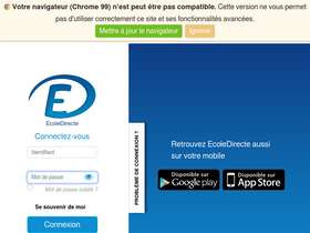 'ecoledirecte.com' screenshot