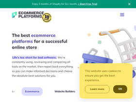 'ecommerce-platforms.com' screenshot