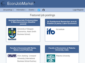 'econjobmarket.org' screenshot