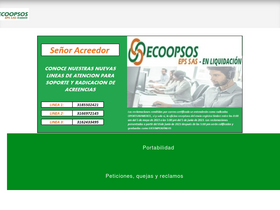 'ecoopsos.com.co' screenshot