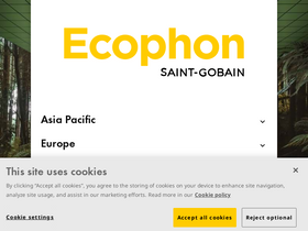 'ecophon.com' screenshot