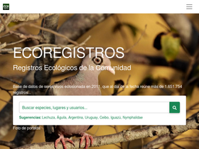 'ecoregistros.org' screenshot