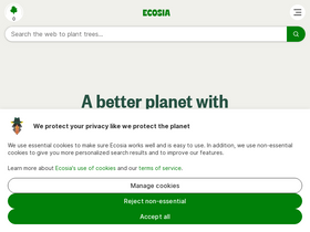 'ecosia.org' screenshot