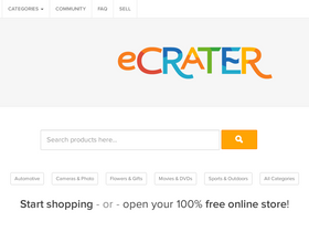 'ecrater.com' screenshot
