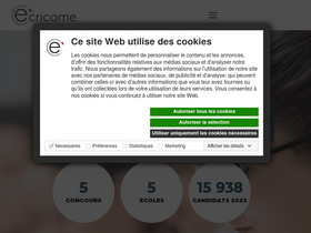 'ecricome.org' screenshot