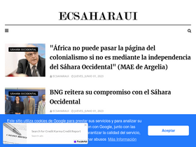 'ecsaharaui.com' screenshot