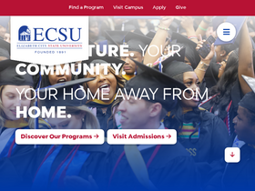'ecsu.edu' screenshot