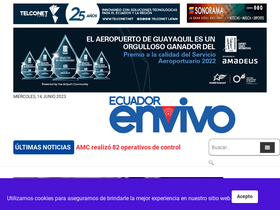 'ecuadorenvivo.com' screenshot