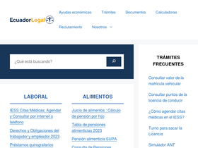 'ecuadorlegalonline.com' screenshot