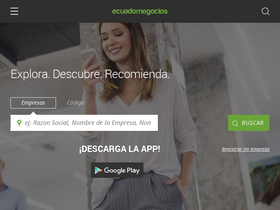 'ecuadornegocios.com' screenshot