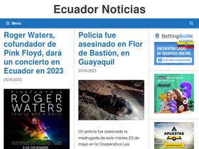 'ecuadornoticias.com' screenshot