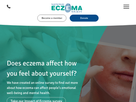 'eczema.org' screenshot