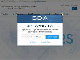 'eda.gov' screenshot