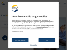 'edc.dk' screenshot