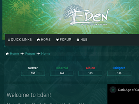 'eden-daoc.net' screenshot