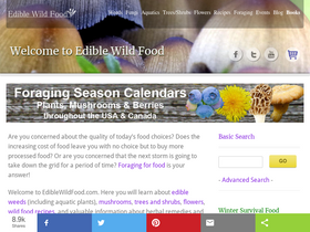 'ediblewildfood.com' screenshot