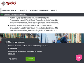 'edinburghtrams.com' screenshot