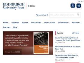 'edinburghuniversitypress.com' screenshot