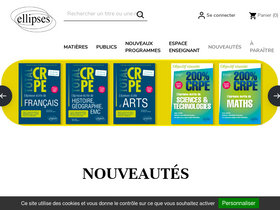 'editions-ellipses.fr' screenshot