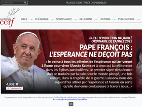 'editionsducerf.fr' screenshot