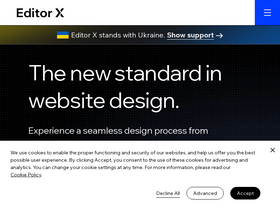 'editorx.com' screenshot